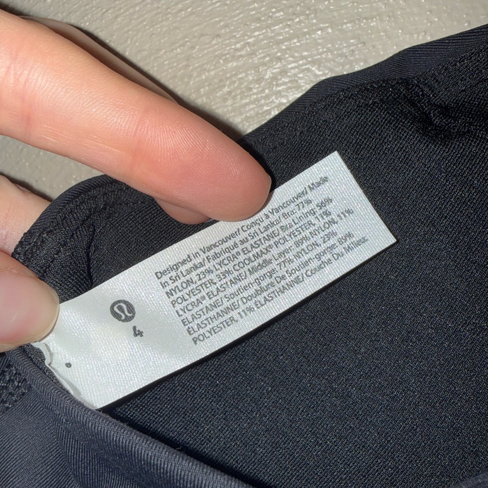NWT Lululemon Energy High-Neck Long-Line Bra Ed Curtis - Picture 5 of 5